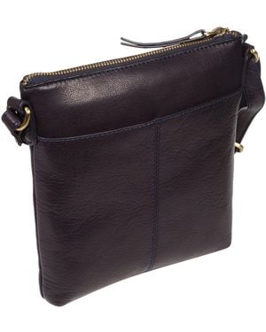 Conkca 'Elf' Leather Cross Body Bag - Blue