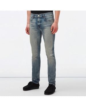 7 For All Mankind Washed Paxtyn Skinny Stretch Jeans - Blue