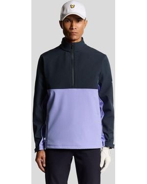 Lyle & Scott Half Zip Windbreaker Jacket - Blue