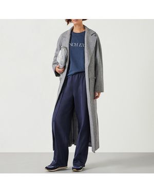 Hush Kaitlin Relaxed Herringbone Coat - Blue