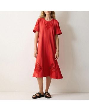 Jigsaw Embroidered Midi Dress