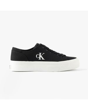 Calvin Klein Vulc Flatform Low Low Top Trainers - Black