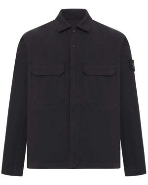Stone Island Cotton Overshirt - Blue