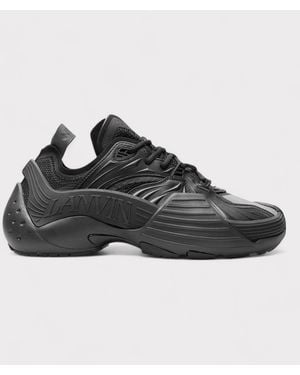 Lanvin Flash-X Panelled Mesh Trainers - Black