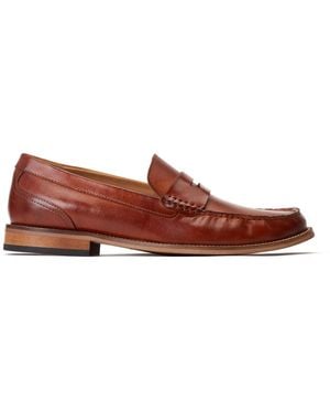Base London Tan Garfield Penny Loafer - Red