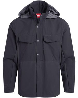 Craghoppers Jacket Younes Recycled Nylon Polyamide Dark Iron - Blue