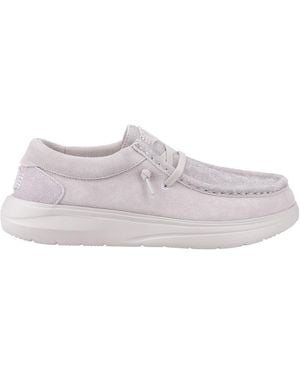 HEYDUDE Wendy Comf Lace Print Slip On Shoe - Grey