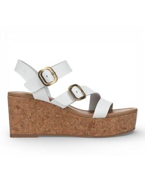 Blowfish Wedge Strappy Espadrille Heel Sandals - White