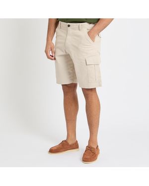 Crew Cotton Cargo Shorts - Natural