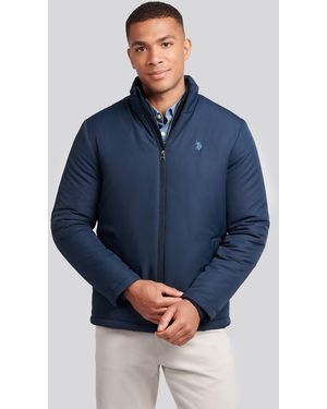 U.S. POLO ASSN. U. Polo Assn. Lightweight Funnel Neck Puffer - Blue