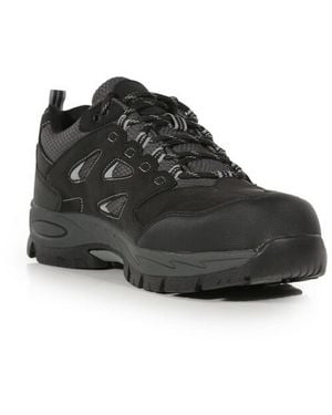 Regatta Safety Trainers Pu/Granite - Black