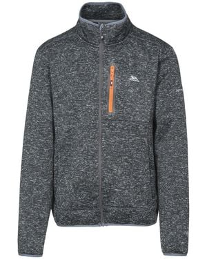 Trespass Fleece Jacket Bingham Polyester Marl - Grey