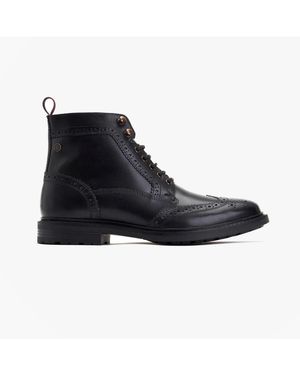 Base London Dealer Ankle Boots - Black