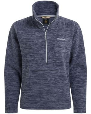 Craghoppers Fleece Top Esk Ii Recycled Polyester Anthracite - Blue