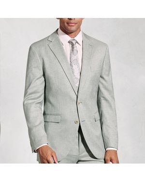 Brook Taverner Tailored Fit Hardy Textured Occasion Suit Jacket - Grey