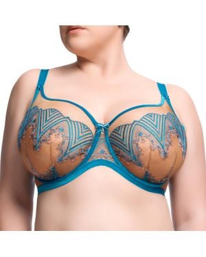 Dita Von Teese Fortunia Curve Full Cup Bra - Blue