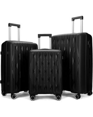Infinity Luggage Hard Shell Tsa Travel Suitcase - Black