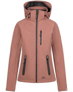 Trespass Soft Shell Jacket Bela Ii Polyester Clay - Pink