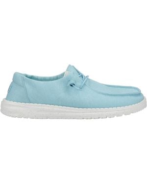 HEYDUDE Wendy Stretch Canvas Slip On Shoe - Blue