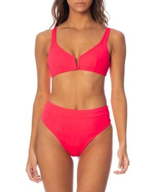 Maaji Cherry Flirt Bikini Bottoms - Red
