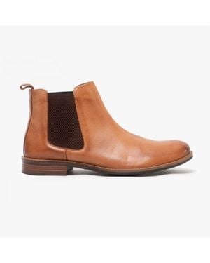Roamer Tan Regent Chelsea Boots - White