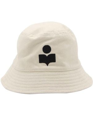 Isabel Marant Cream & Cotton Haley Bucket Hat - Natural