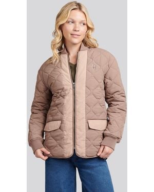 U.S. POLO ASSN. Contrast Bomber Jacket - Natural