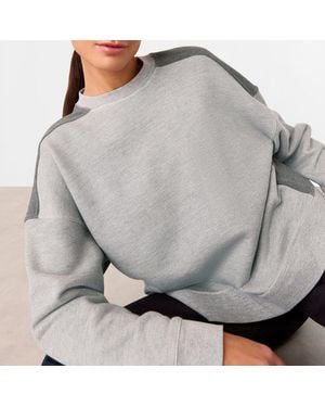 Whistles Contrast Detail Sweatshirt - Grey