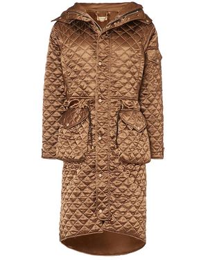Temperley London Camel Jurassic Quilted Coat - Brown