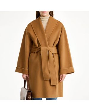 By Malene Birger Burnt Trullas Wool Coat - Brown