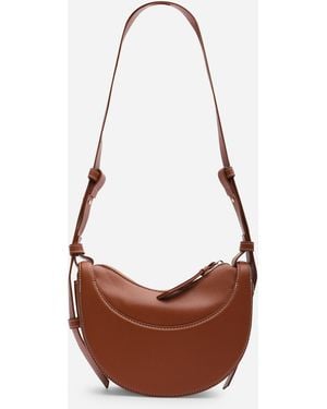 Where's That From 'Envie' Crescent Faux Leather Shoulder Bag - Brown