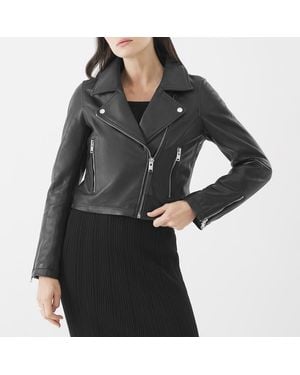 Bolongaro Trevor Millie Leather Biker Jacket - Black