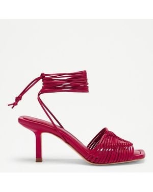 Russell & Bromley Angelbank Heeled Sandal - Red