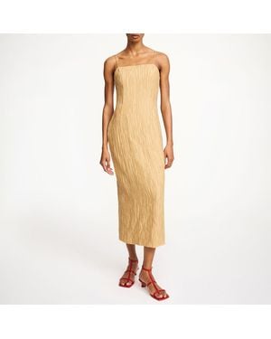 By Malene Birger Camel Lucille Midi Dress - Natural