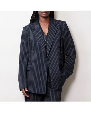 Albaray Pinstripe Blazer - Blue