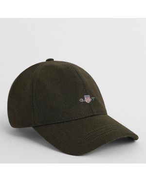 GANT Khaki Shield Melton Cap - Green