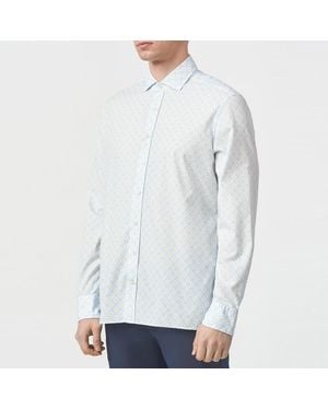 Hackett Floral Cotton Shirt - Blue