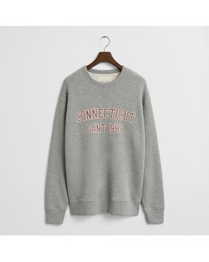GANT Collegiate Graphic Sweatshirt - Grey
