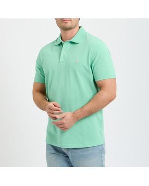 Joules Light Woody Cotton Polo Shirt - Green