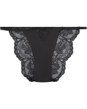 Victoria's Secret Cheeky Lace Knickers - Grey