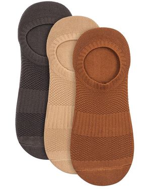 Lemon Rust/Copper 3 Pack Airbrush Liner Socks - Brown