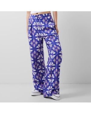 French Connection Royal Printed Trousers - Blue