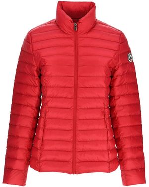 J.O.T.T Cha Noos Down High Neck Jacket Plain - Red