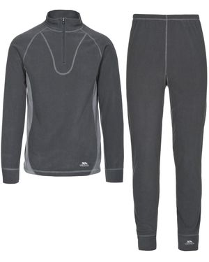 Trespass Thermal Base Layers Thriller Polyester Cement - Grey