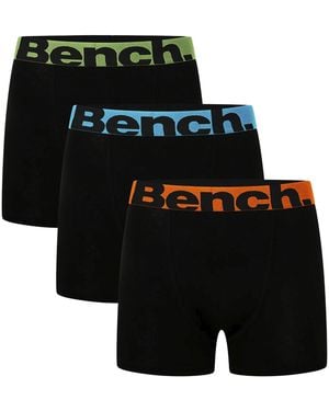 Bench 3 Pack Cotton Boxers Underwear - Black