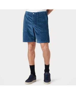 Paul Smith Blur Corduroy Shorts - Blue