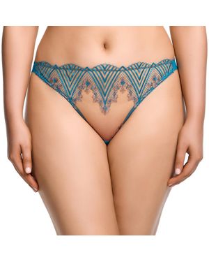 Dita Von Teese Fortunia Thong - Blue