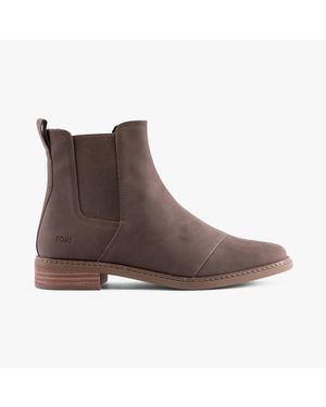 TOMS Charlie Flat Chelsea Boots - Brown