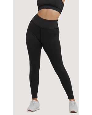 Wolf & Whistle Marl Long Leggings - Black