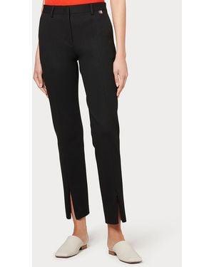 Paul Smith Zip Split Slim Crop Trousers - Black